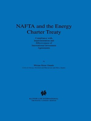 cover image of NAFTA and the Energy Charter Treaty